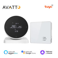 AVATTO Tuya WiFi Smart Thermostat & RF Wireless Receiver for Water/Gas Boilers