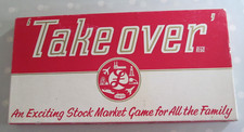 VINTAGE TAKE OVER BOARD GAME BY LESLIE BARNES RARE STOCK MARKET GAME COMPLETE