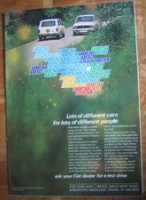 FIAT BROCHURE. 8 PAGES. FOLD OUT. 127, 850 COUPE, 500, 128, 124, 125, 130.