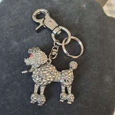 Butler and Wilson French Poodle Gun Metal and Black and Silver Crystal Necklace