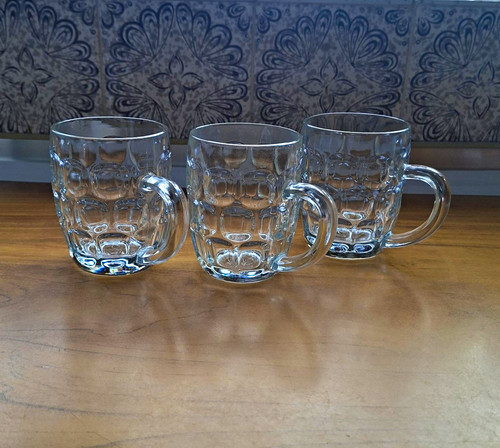 Set clear glass - 3, half
