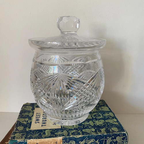 Vintage hand cut - crystal, glass