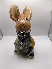 Vintage Pendelfin Uncle Soames Black Trousers Multicoloured Waistcoat Damaged