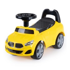 Hillington Toddler Ride On Sliding Sports Car Yellow Push Along Buggy Kids Toy