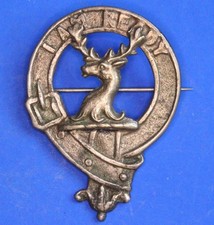 Vintage Scottish Clan Brooch /Bonnet Badge - Fraser of Lovat    [33327]
