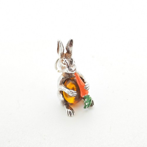 Vintage silver rabbit - silver,