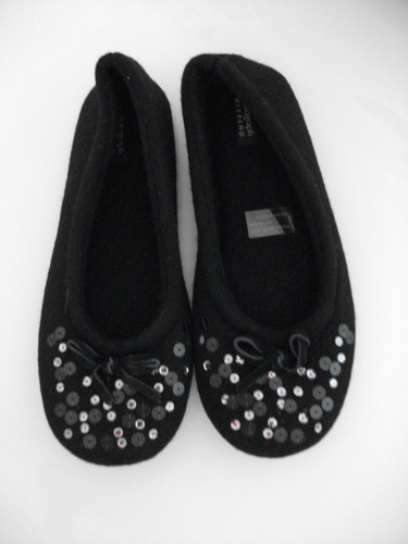 Black ballerina slippers - m&s,