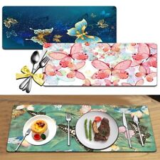 UK Large Placemats Place Mats Washbale Non-Slip Table Placemats Heat Table Mats