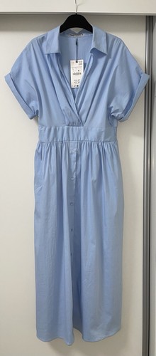 Zara blue cotton - cotton, blend