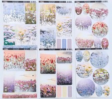 11 x A4 Kanban 'Summer Silhouettes' - 6 Die-cut Toppers & 5 Backing Card - (831)