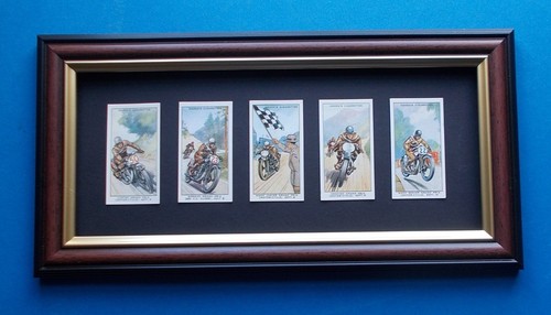 Framed cigarette cards - , by