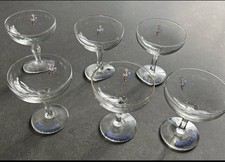 BABYCHAM GLASSES x6 Old Vintage Retro