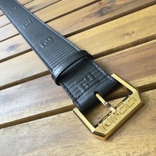 FENDI EMBOSSED LEATHER BELT ~