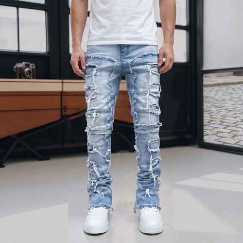 Men light blue - blue, stacked