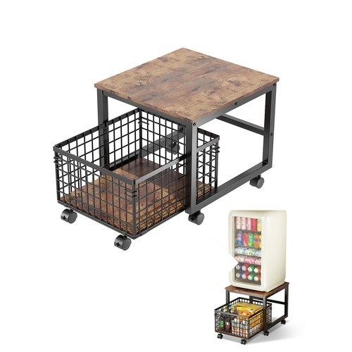 Mobile mini fridge stand with - mini,