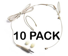 10x BEIGE Headset Microphone