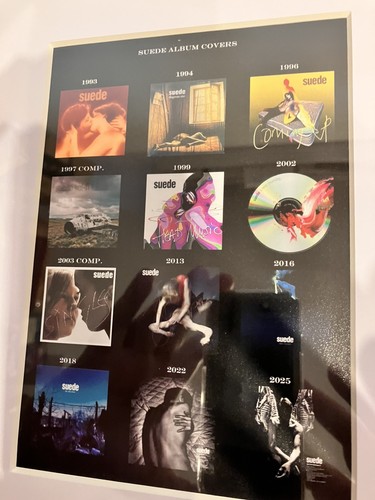 Suede album covers framed - suede,