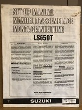Genuine Suzuki Set-Up Manual LS650T 1995 (153)