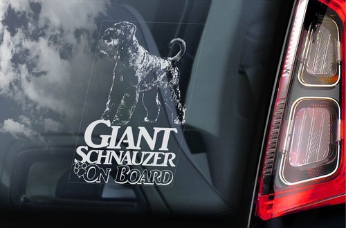 Giant schnauzer sticker - schnauzer, car