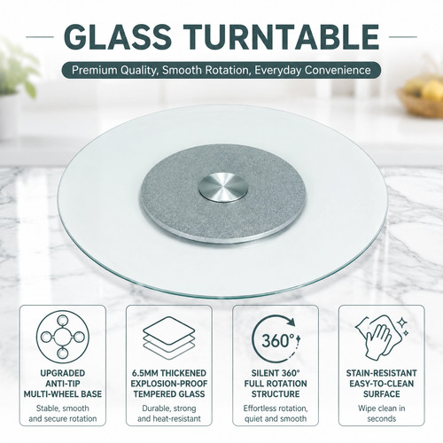 70cm tempered glass garden - 70cm,