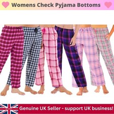 Womens Check Pyjama Trousers