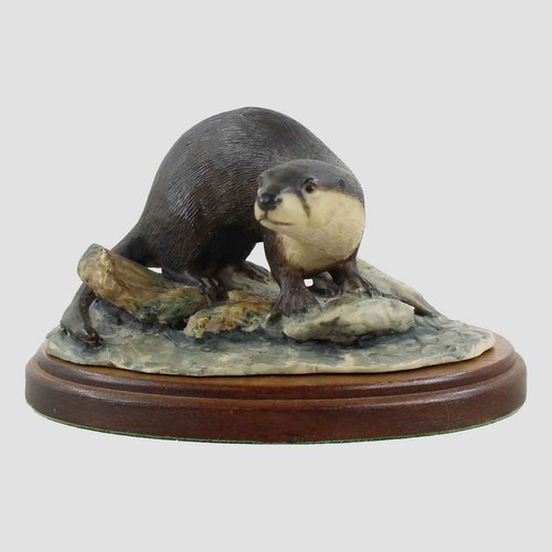Otter and fish border - and,
