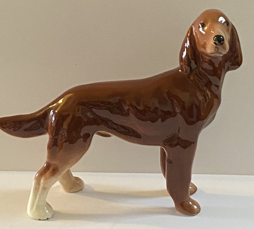 Melba ware dog red setter - dog,