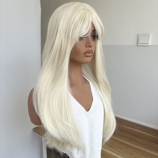Platinum blonde Synthetic Hair