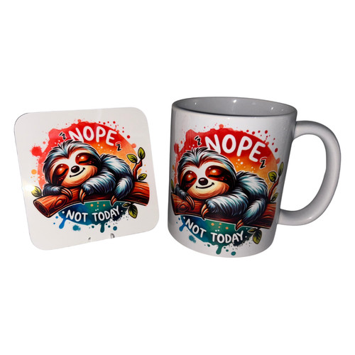 Sloth nope not today mug - not,