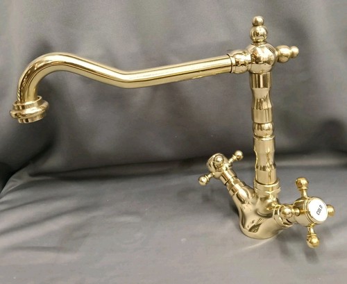 Bare brass mono mixer - brass,