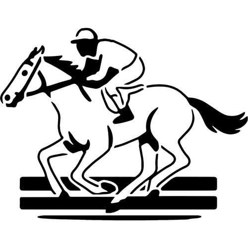 Racing horse jockey - 'racing, jockey'