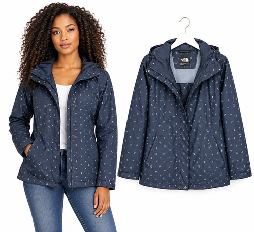 The north face hooded rain - the,