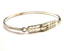 BANGLE BRACELET sterling silver Rennie Mackintosh style by Kit Heath Scottish
