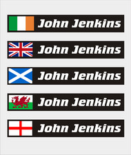 10x Driver Name + Flag kart