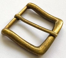 Belt buckle  antique brass effect craft item to fit 40 mm belts quality