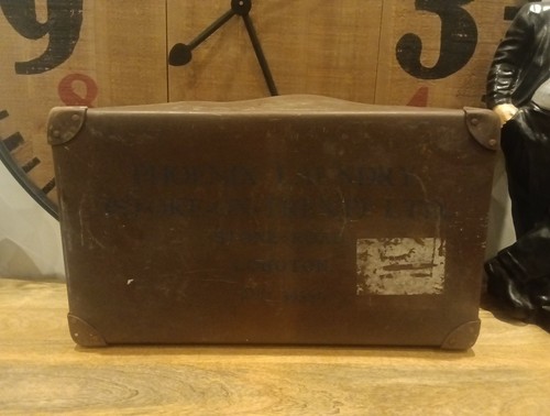 Vintage laundry trunk - vintage, storage