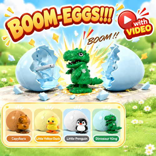 Boom eggs hatching - boom-eggs, surprise