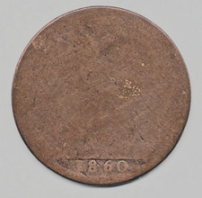 1860 VICTORIAN Penny. Very