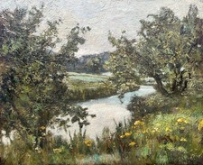 Antique 1926 original oil - original,