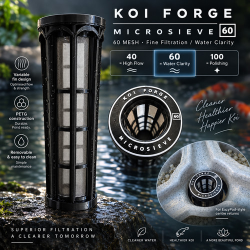 Koi pond filter sieve - pond,