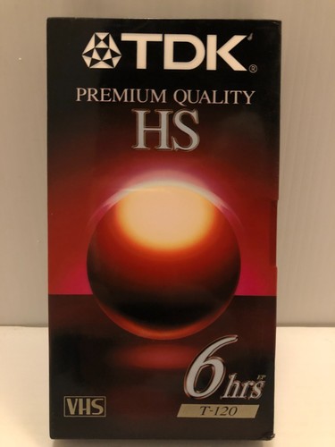 Tdk 120 vhs tape - tdk, hs