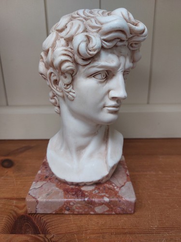 Vintage white bust david - vintage,