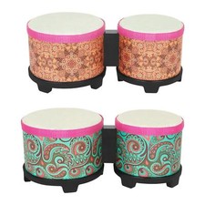 5" and 6" Bongo Drum Set Playing Congas Drum for Kids Children Professionals