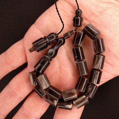 Buffalo horn worry beads - buffalo,