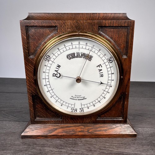 Vintage aneroid barometer rain - aneroid,