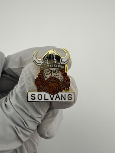 Solvang viking head mascot - ca,