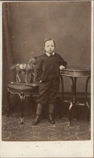 c1865 GLASGOW CDV NAMED BOY