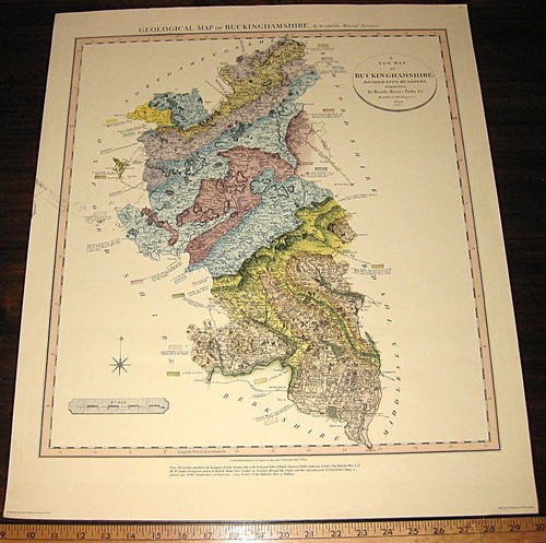 Color facsimile geological map - facsimile,