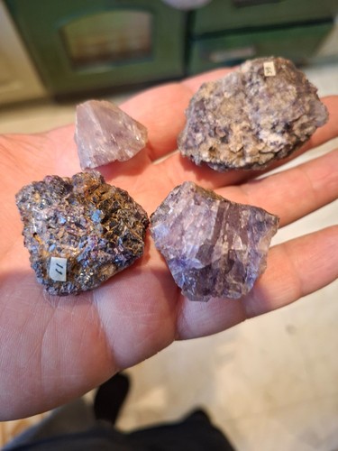 Genuine blue john fluorite - 4, x
