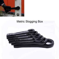 Metric Slogging Box End Striking Ring Wrench Spanner Bi-Hex 12 Sided 17mm ? 75mm